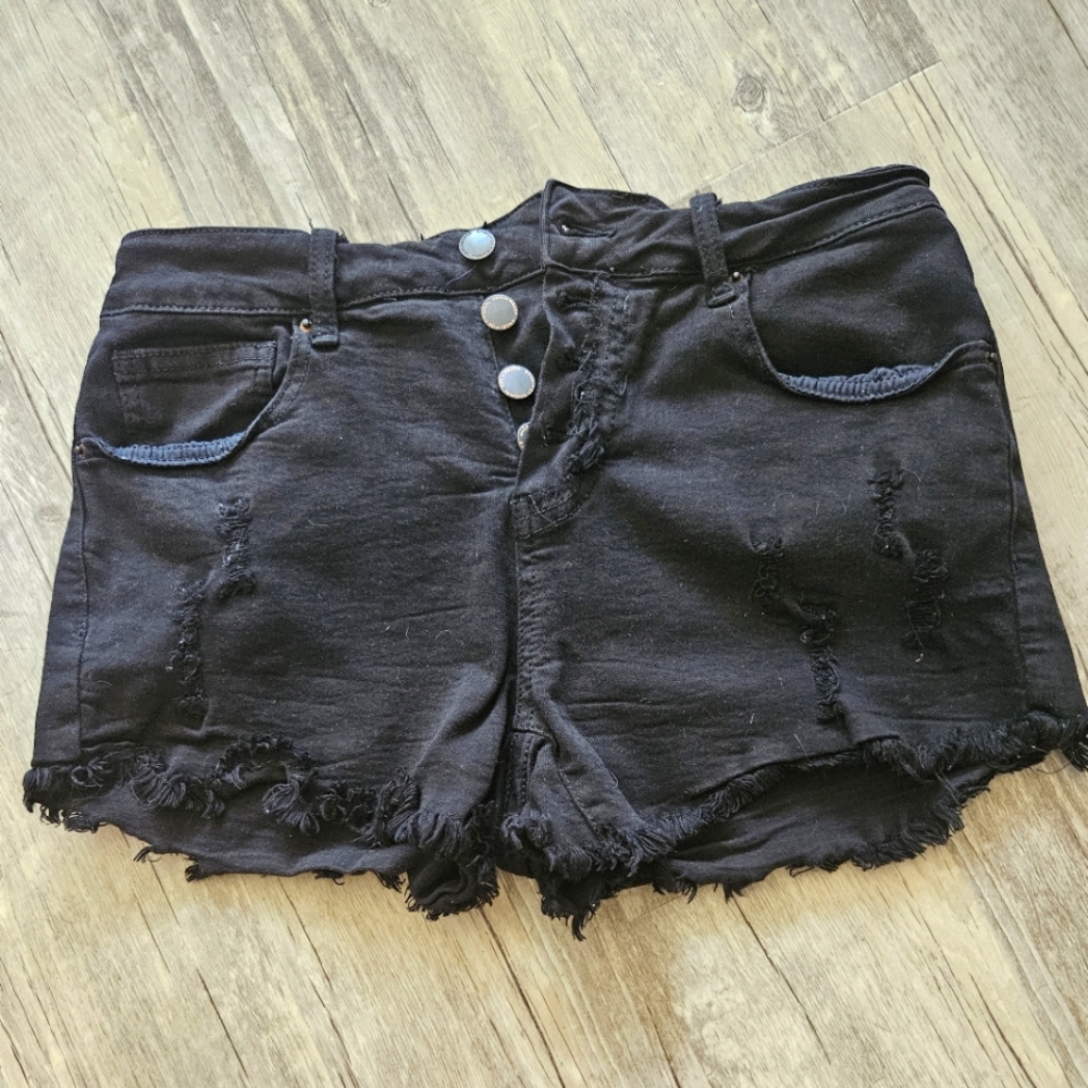 Angel Kiss Stretch Denim Shorts